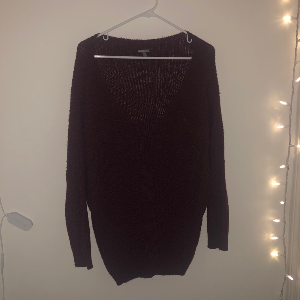 Oversized Maroon Sweater